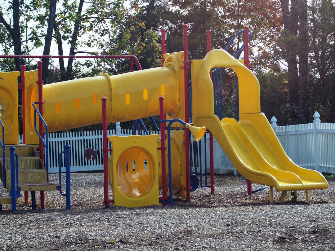 Lower Pottsgrove Township PA childrens playground at the upper level of Sanatoga Park in Sanatoga PA; Nov. 4, 2021